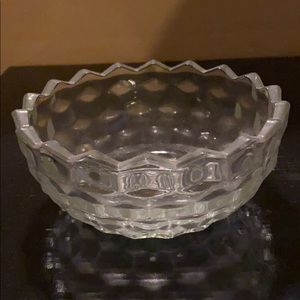 Crystal bowl and tray